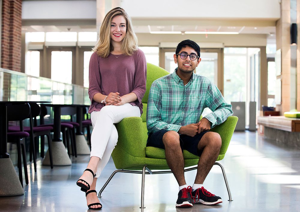 Beckman Scholars: Sarah Ethridge and Ummer Qureshi