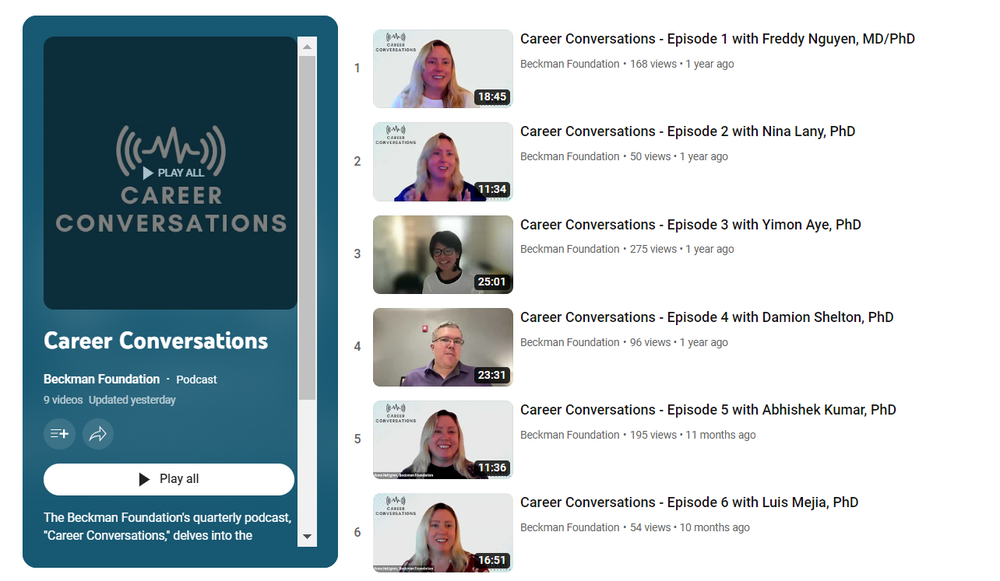 Career Conversations_YouTube