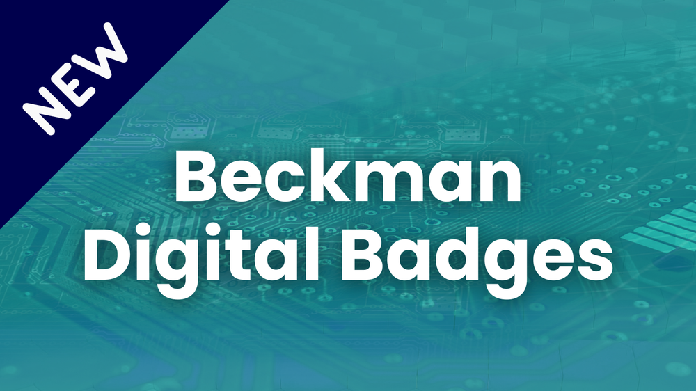 Custom Digital Badges to Showcase your Beckman Award