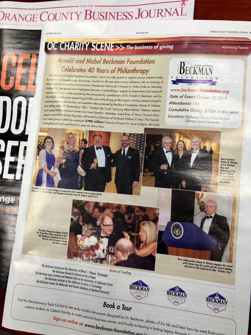 OCBJ 40 Years of Philanthropy