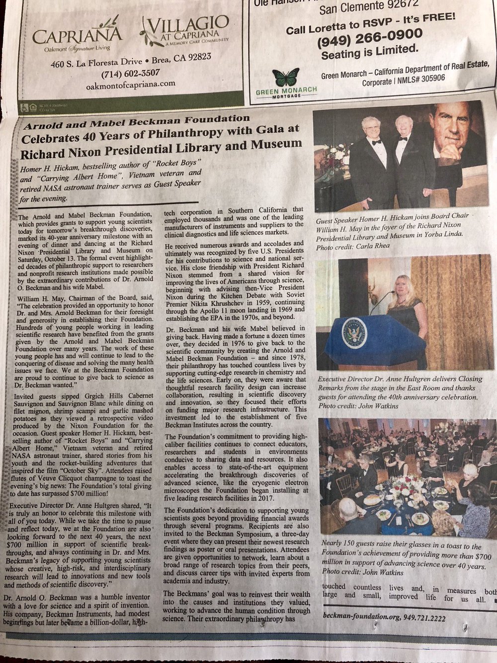 Orange County Register Gala Recap