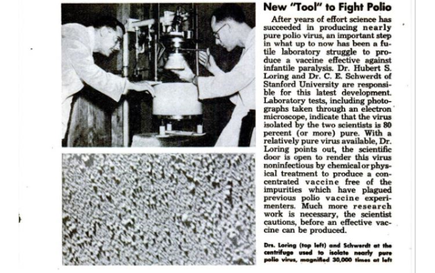 Polio virus separation Popular Mechanics 1947.png