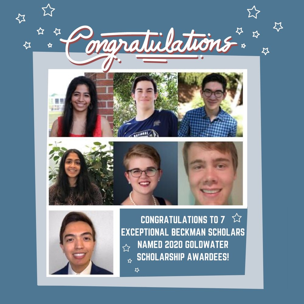 Seven BSPs Named 2020 Goldwater Scholarship Awardees