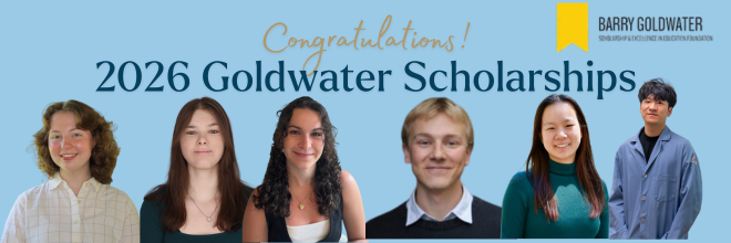 Six Beckman Scholars Honored with 2026 Goldwater Scholarships